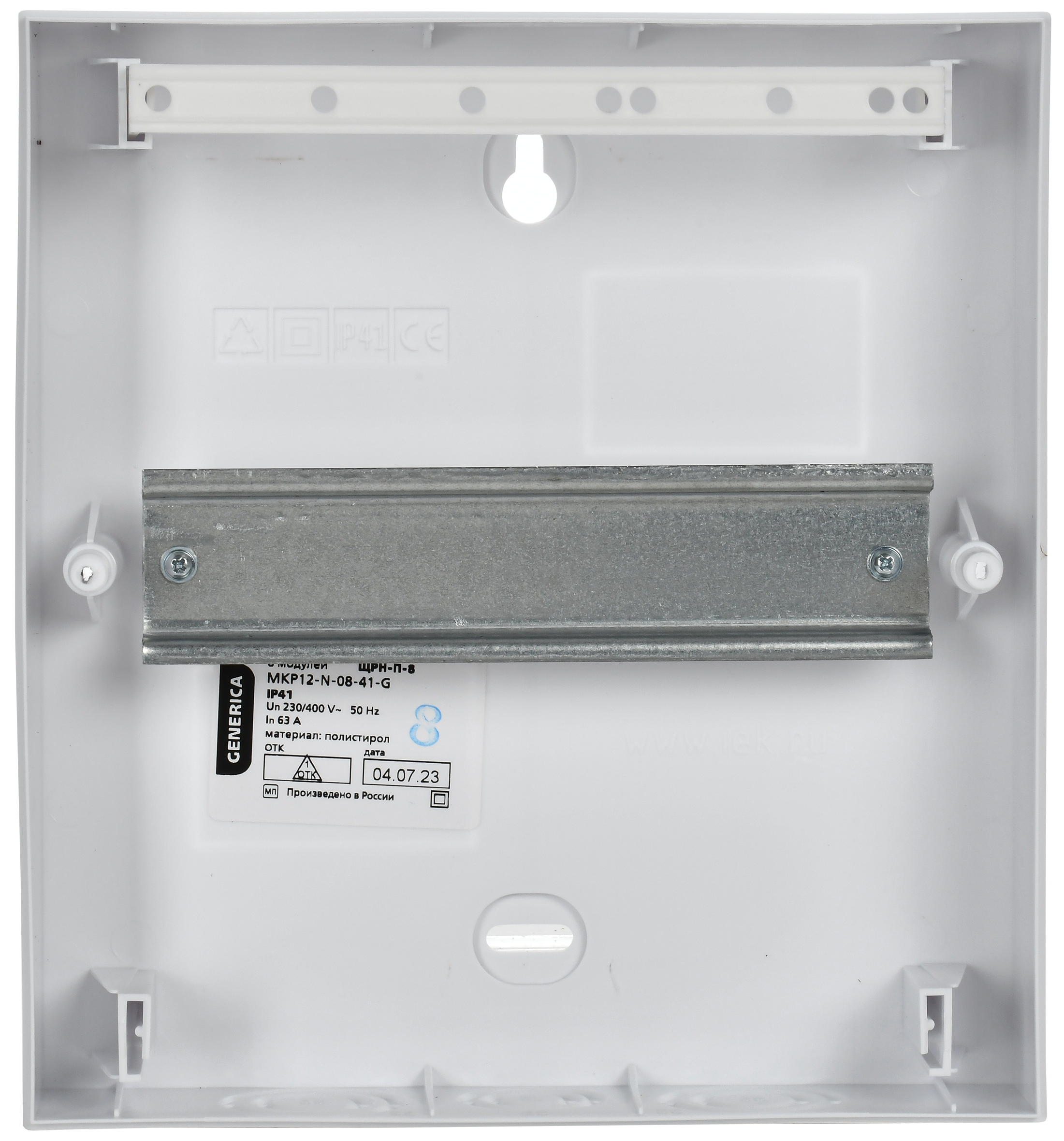 Корпус пластиковый ЩРН-П-8 белая дверь IP41 GENERICA