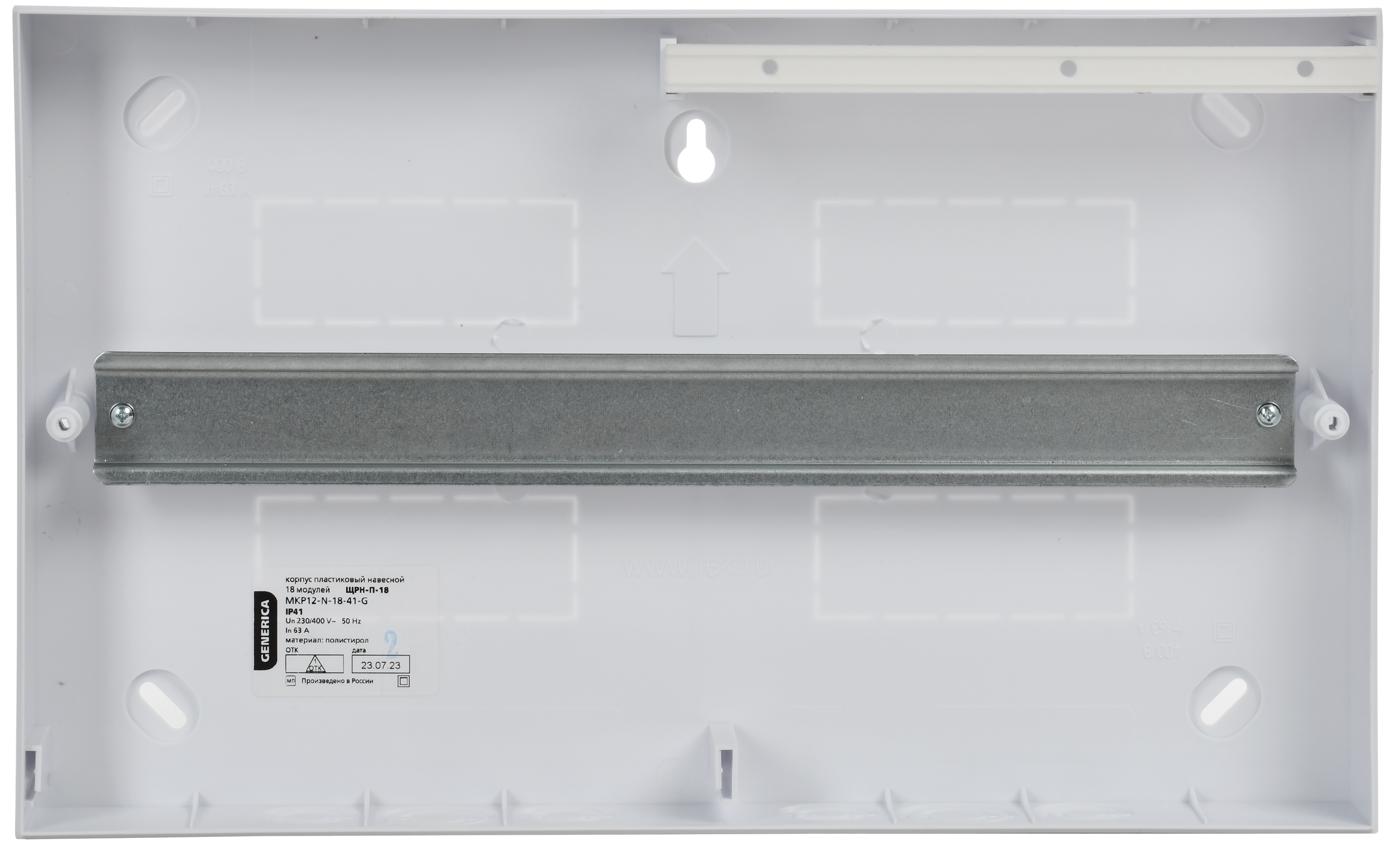 Корпус пластиковый ЩРН-П-18 белая дверь IP41 GENERICA
