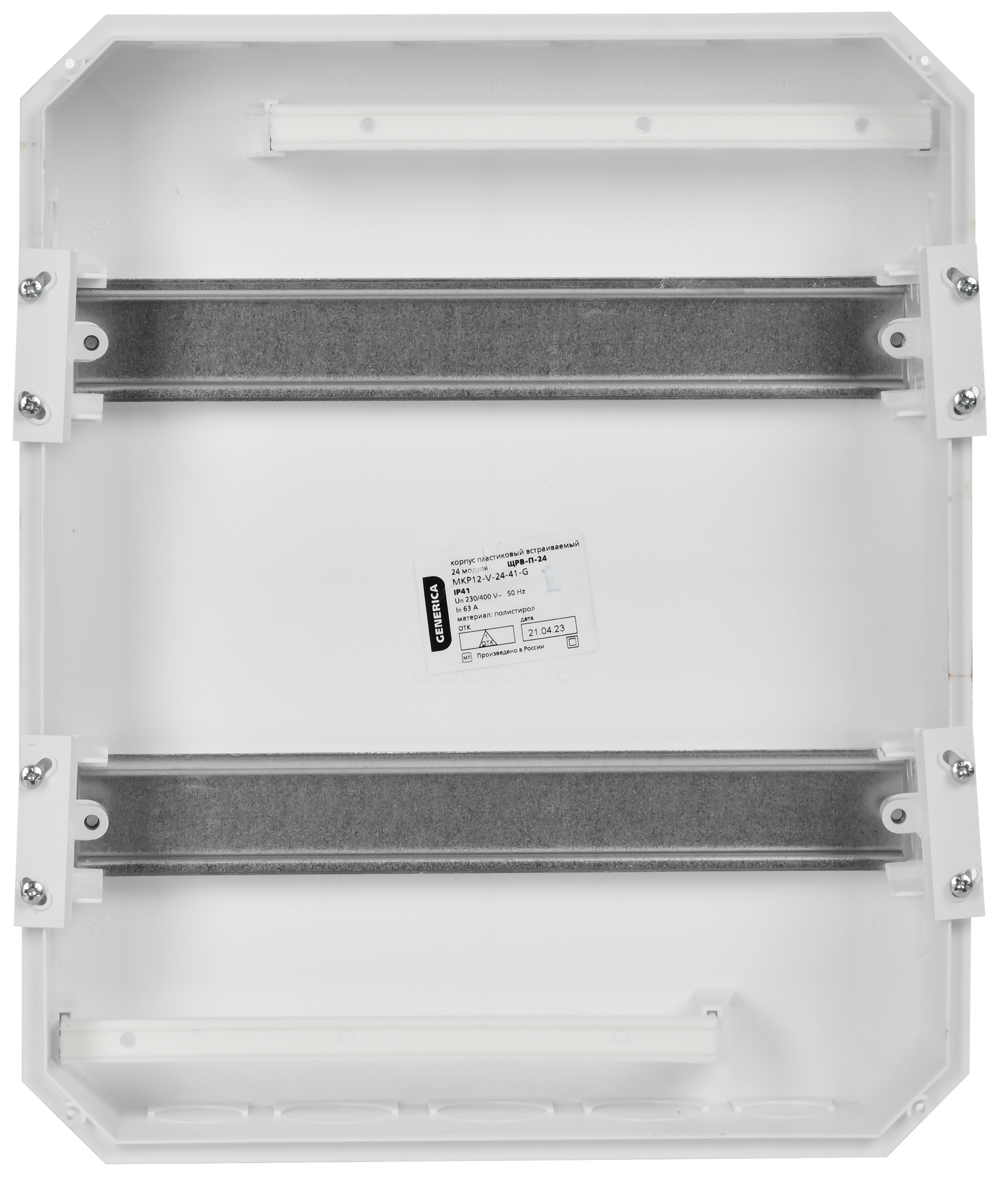 Корпус пластиковый ЩРВ-П-24 белая дверь IP41 GENERICA