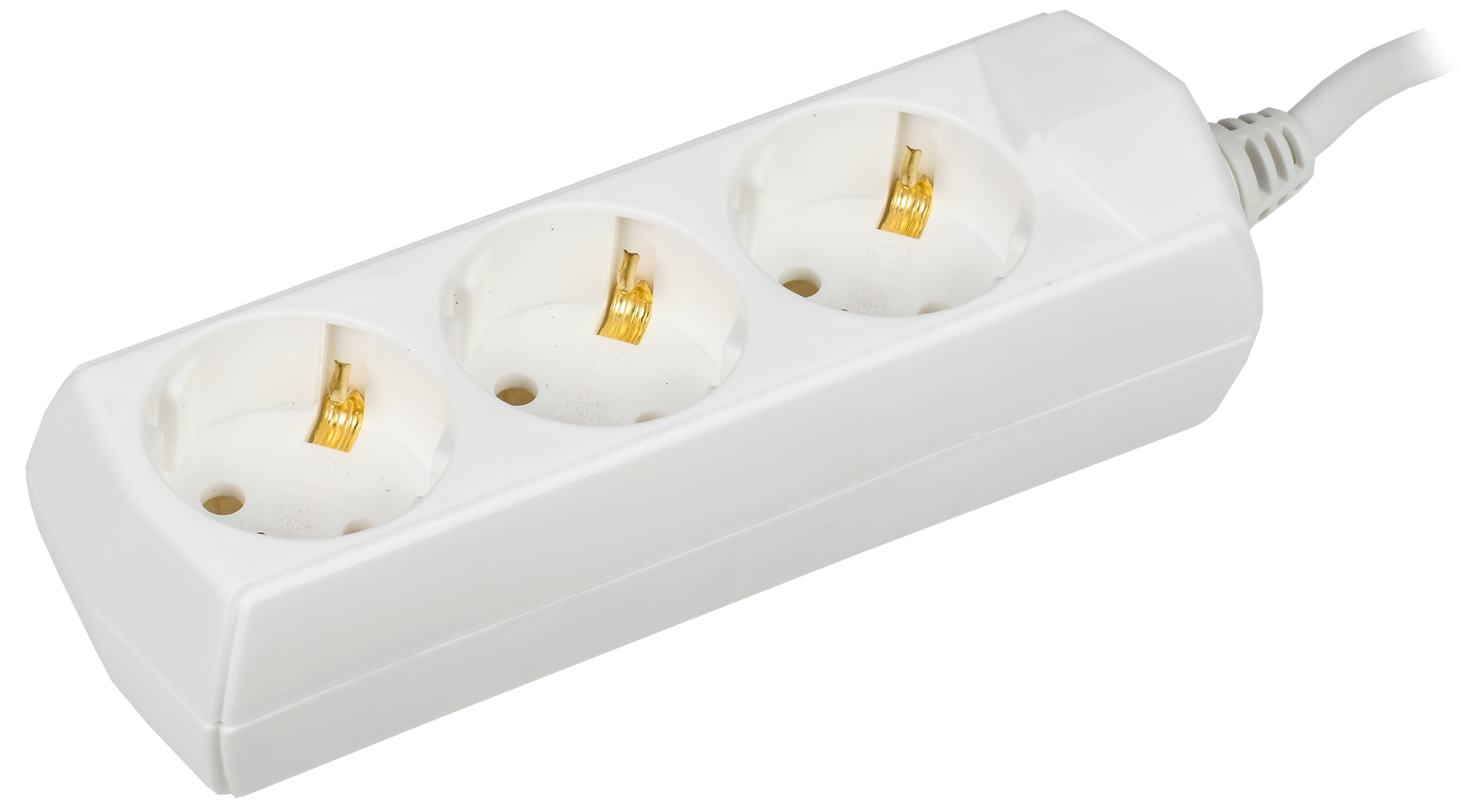 Удлинитель У03 3 места с заземлением 7м 3х1мм2 10А/250В GENERICA