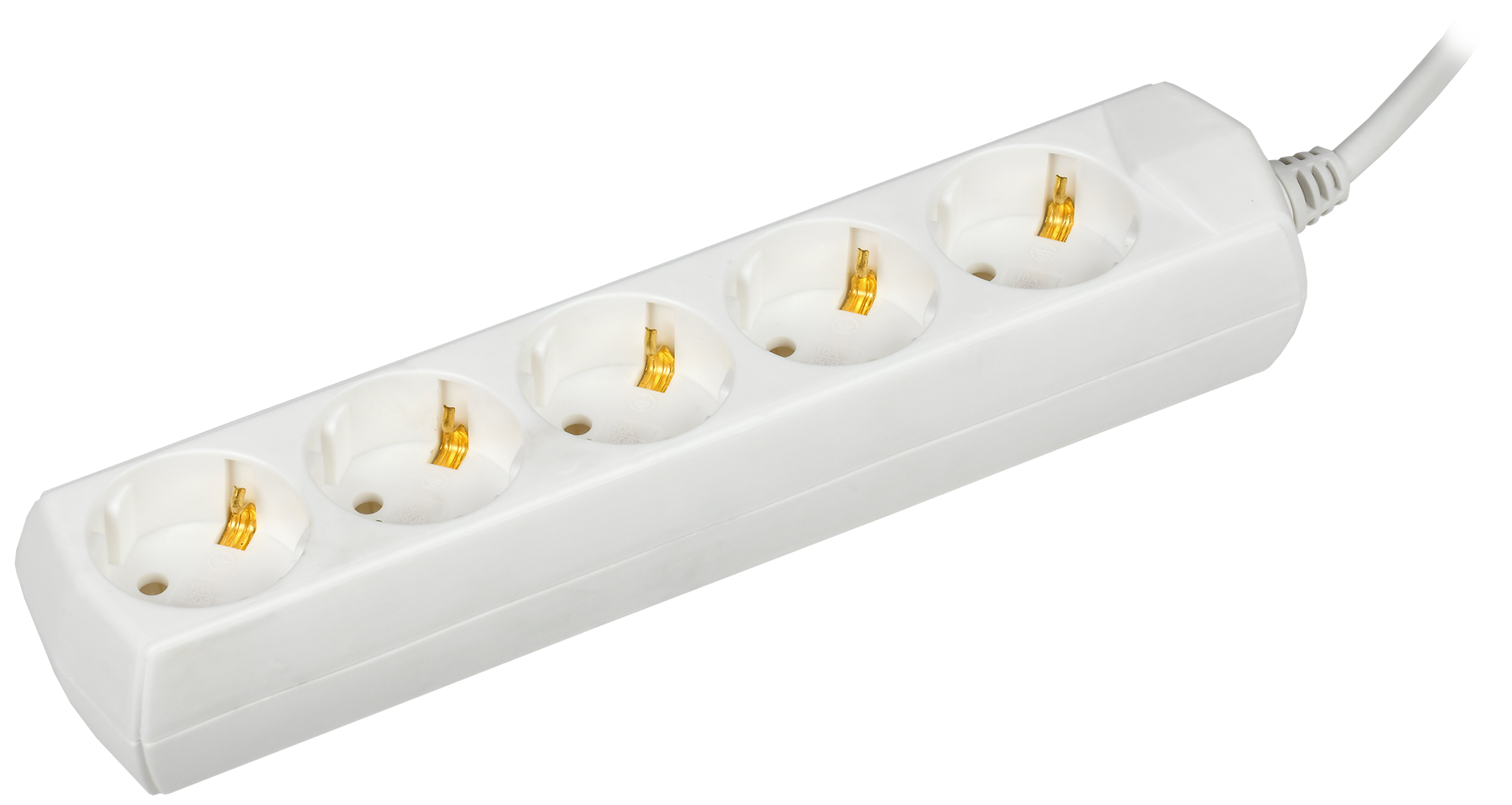 Удлинитель У05 5 мест с заземлением 7м 3х1мм2 10А/250В GENERICA