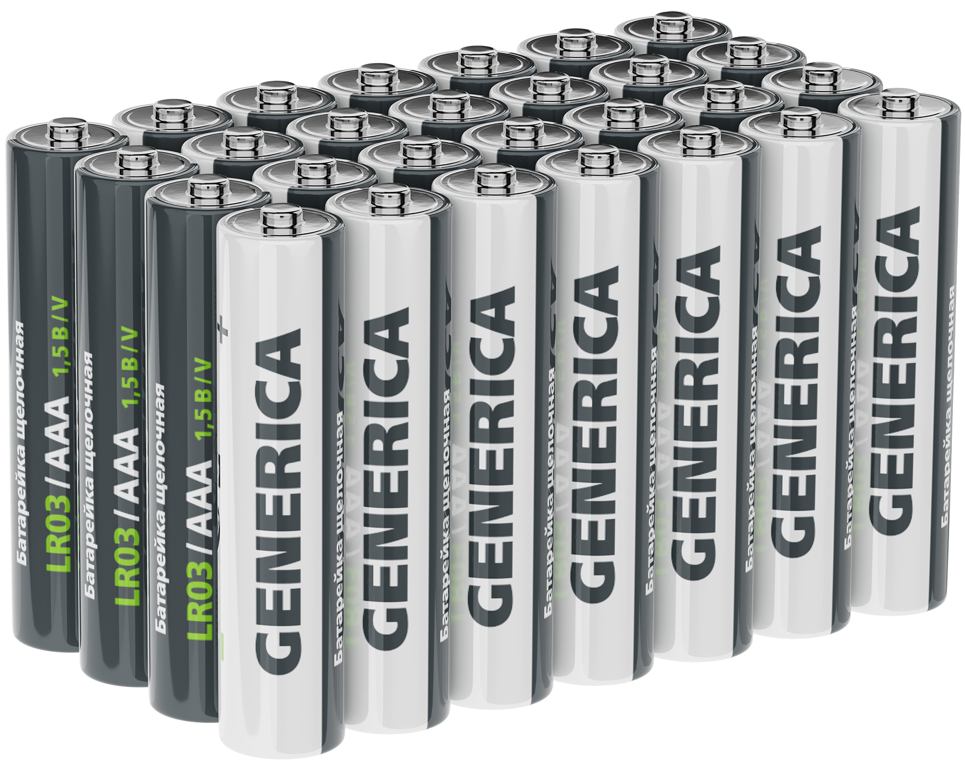 Батарейка щелочная Alkaline LR03/AAA (28/бокс) GENERICA