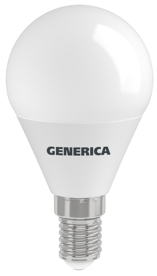 Лампа светодиодная G45 шар 12Вт 230В 6500К E14 GENERICA