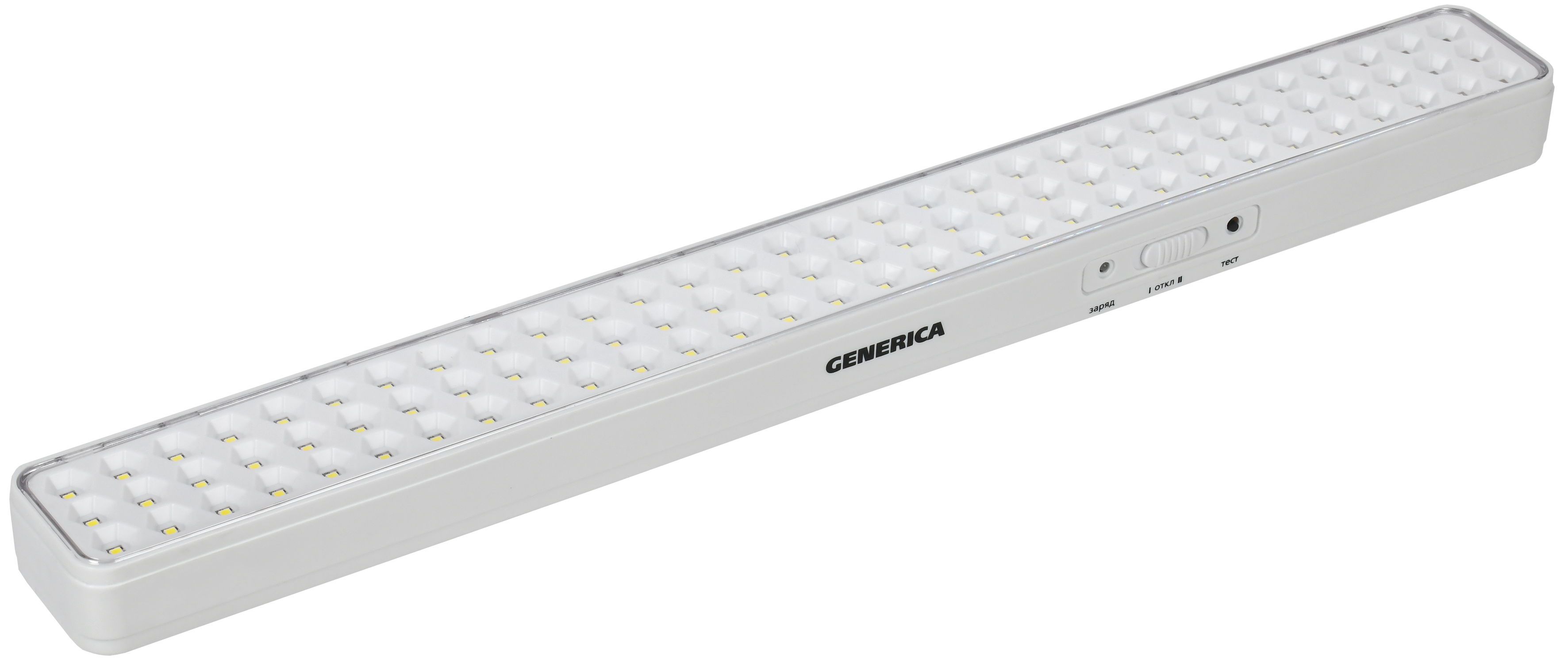 Светильник светодиодный аккумуляторный ДБА 1090 непостоянного действия 90LED 6ч 9Вт GENERICA