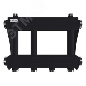 Коллектор модульный MK-250-2x32 на 2 контура G 1 1/4', 2 магистрали G 2', до 250 кВт, ст 09Г2С