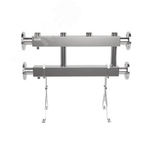 Коллектор модульный MKSS-400-2x50 на 2 контура G 2', 2 магистрали фланцевое подключение DN 65, до 400 кВт, нерж. сталь