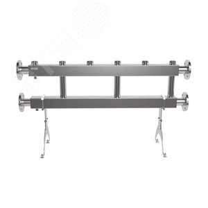 Коллектор модульный MKSS-400-3x50 на 3 контура G 2', 2 магистрали фланцевое подключение DN 65, до 400 кВт, нерж. сталь