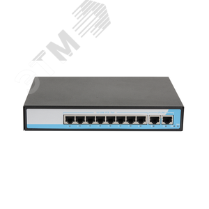 Коммутатор GIGALINK неуправляемый 8 PoE (802.3af) порта 10/100Мбит/с до 250 м