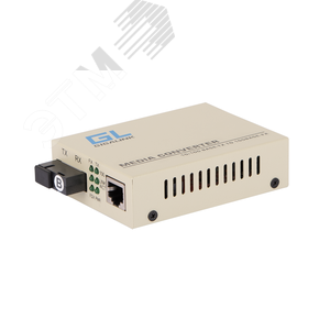 Медиаконвертер неуправляемый 1хRJ45, 1хSC 100 Мб/c, Tx:1550/Rx:1310, до 20 км