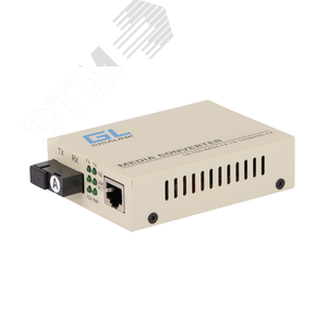 Медиаконвертер неуправляемый 1хRJ45, 1хSC 100 Мб/c, Tx:1310/Rx:1550, до 20 км