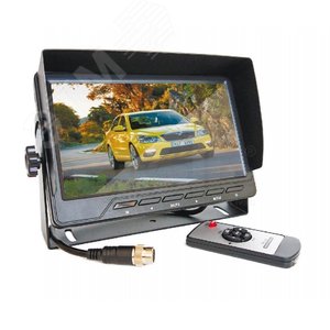 Монитор TFT 7' для видеонаблюдения с поворотным кронштейном и возможностью врезной установки