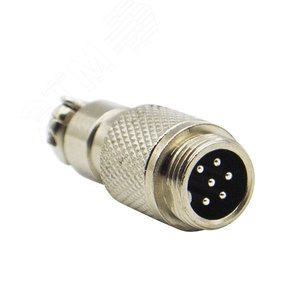 Разъем штекер для коммутации видео-, аудиосигнала и питания видеокамер 4-pin M12