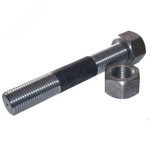 Шпилька АМ16-6gх80.32.35.IV.4 ГОСТ 9066-75 с 2мя  гайками АМ16-6Н.35.IV.4 ГОСТ 9064-75 для фланцевыхсоединений