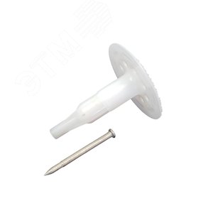 Дюбель тарельчатый с гвоздем для монтажа теплоизоляции GNINR-60-6-IP - упаковка 100 шт (6 упак./кор.)