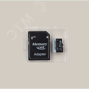 Карта памяти 64GB MicroSD, SDXC, V30, U3, 70 МБ/с,Class 10, с адаптером