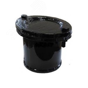 Заглушка чугунная канализация Ду100 в сборе с крышкой