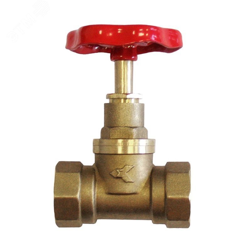 Клапан запорный латунь 15б1п Ду25 Ру16 муфтовый