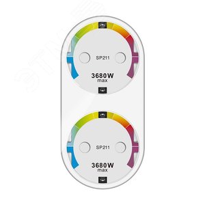 Розетка умная Smart plug 2 in1 socket 230 В, 3.68 кВт, Wi-Fi