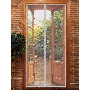 Сетка магнитная на дверь 2штx210смx50см, магнитный замок, GBN007