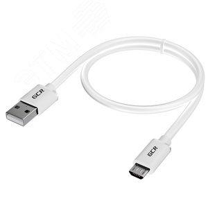 Кабель Micro USB, 0.3 м., белый, быстрая зарядка