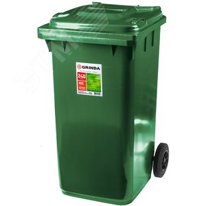GRINDA МК-240, 240 л, 730 х 580 х 1060 мм, мусорный контейнер (3840-24)
