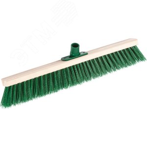 GRINDA EURO буковая колодка 60 см с пластиковым резьбовым держат. для черенка, d 22 мм, щетина 60мм, 5-рядная, без черенка,уличная щетка (39250-600)