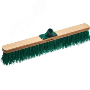 GRINDA EURO буковая колодка 50 см с пластиковым резьбовым держат. для черенка, d 22 мм, щетина 60мм, 5-рядная, без черенка,уличная щетка (39250-500)