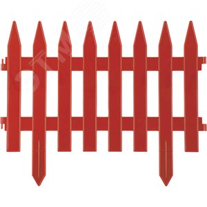 GRINDA Классика, 28 х 300 см, терракот, 7 секций, декоративный забор (422201-T)