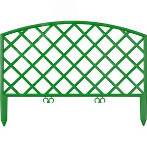 GRINDA Плетень, 24 х 320 см, зеленый, 7 секций, декоративный забор (422207-G)