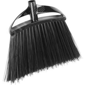 GRINDA пластиковая с колодкой 24см, резьбовой держатель для черенка d 22 мм, щетина 184мм, без черенка, щётка-метла уличная (39256)
