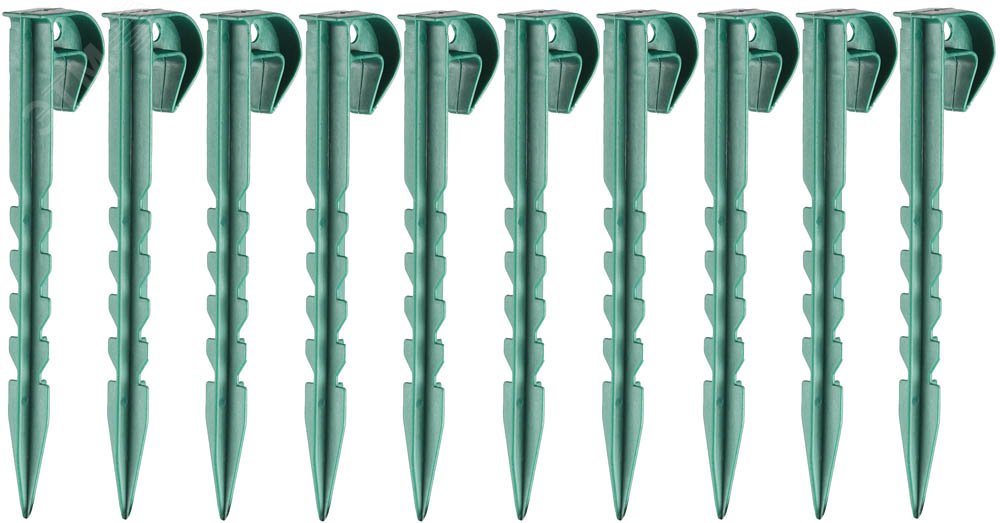 GRINDA 150 мм, 10 шт, первичный полипропилен, набор садовых колышков (8-422361-H10)