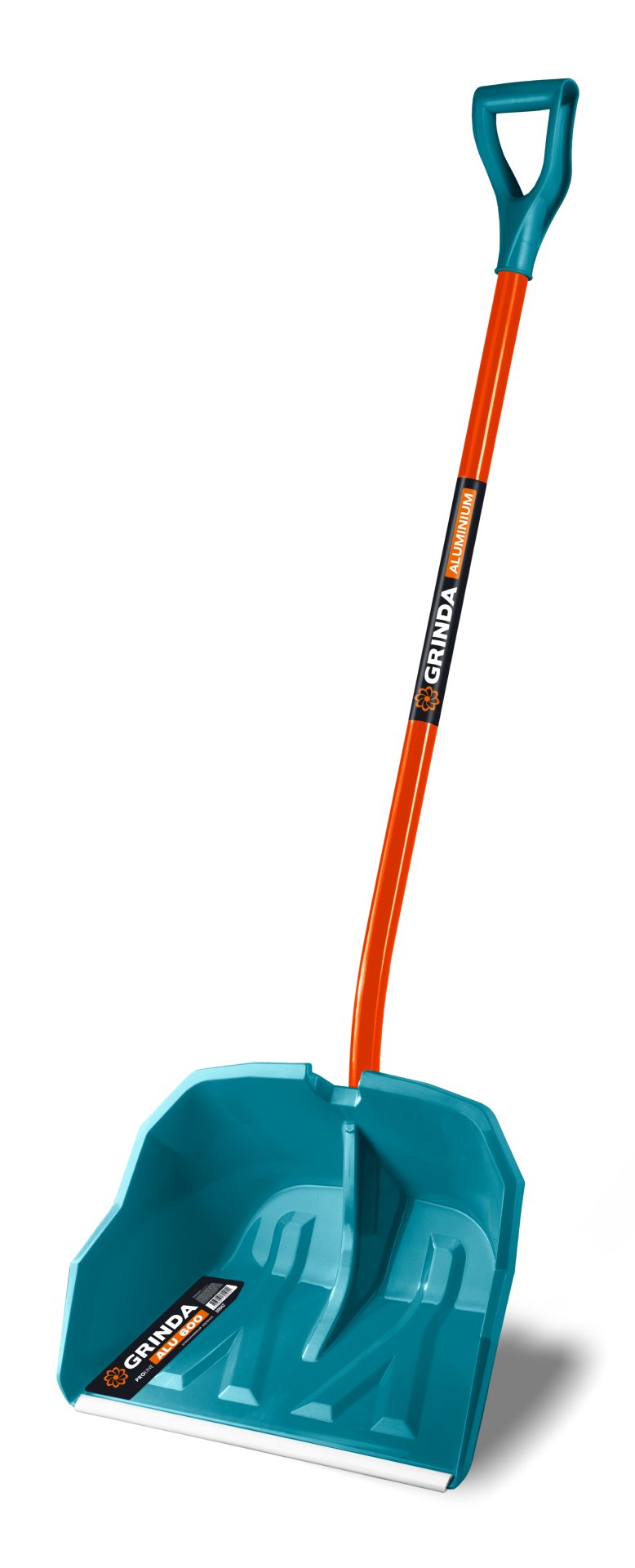 GRINDA Alu-600, снеговая лопата, алюминиевый черенок, пластиковый ковш 590мм (39942) PROLine