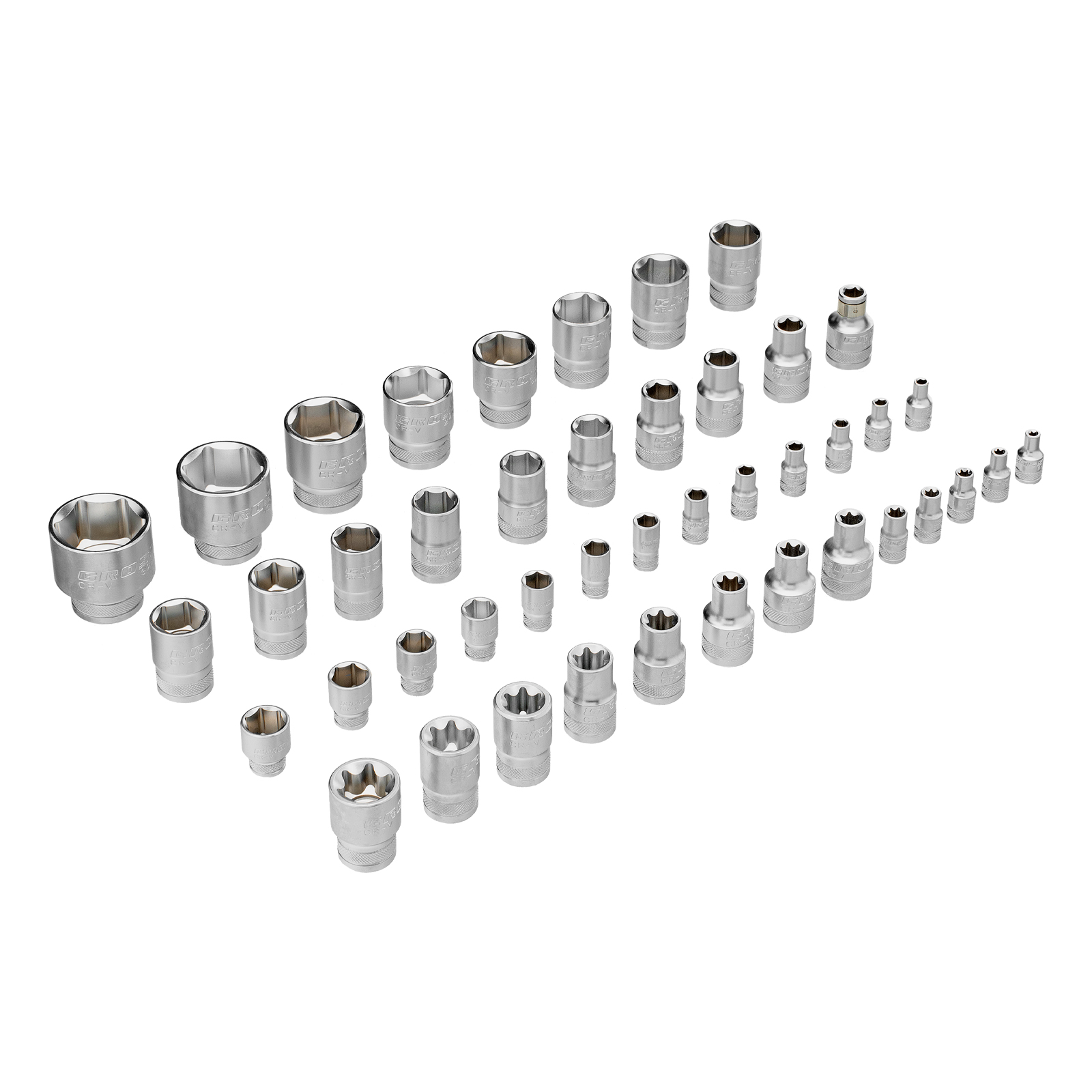 Набор инструментов, 1/4", 1/2", CrV, 120 зубьев, 109 предметов Gross