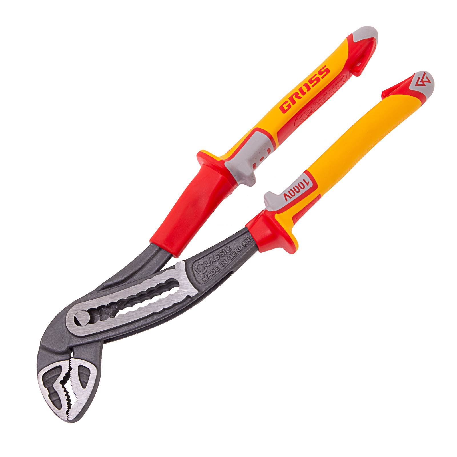 Клещи переставные, диэлектрические рукоятки до 1000 В, 240 мм Gross