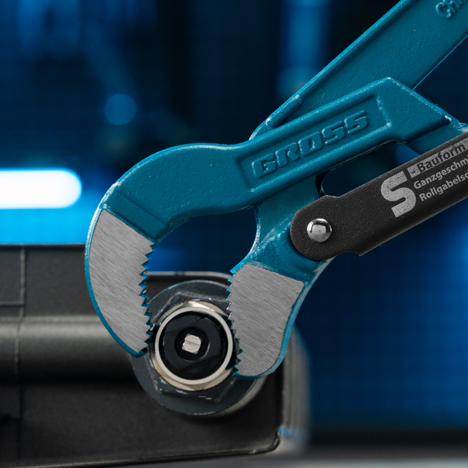 Ключ трубный рычажный 1, №1, цельнокованый, CrV, тип "S" Gross