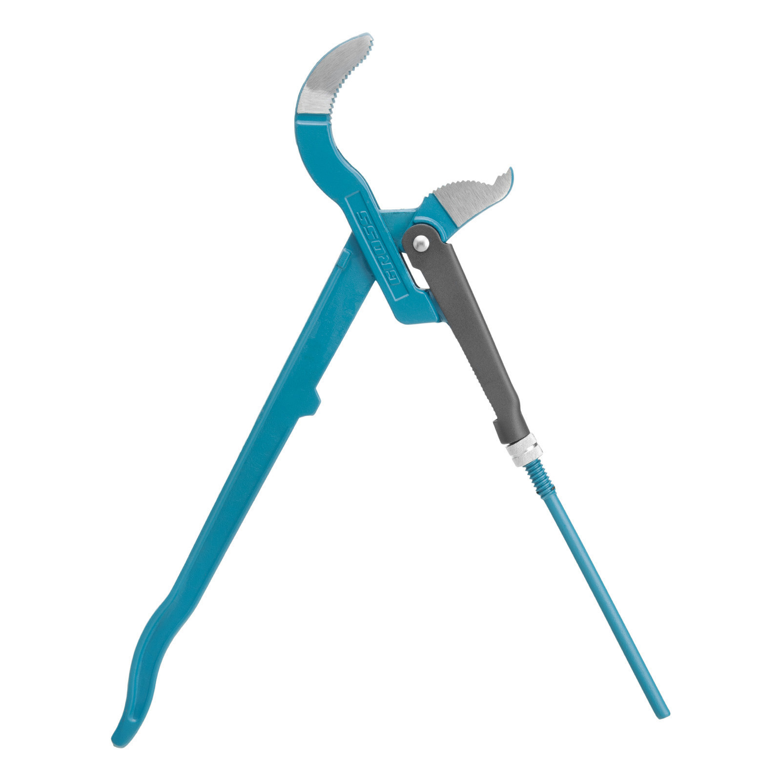 Ключ трубный рычажный 3, №4, цельнокованый, CrV, тип "S" Gross