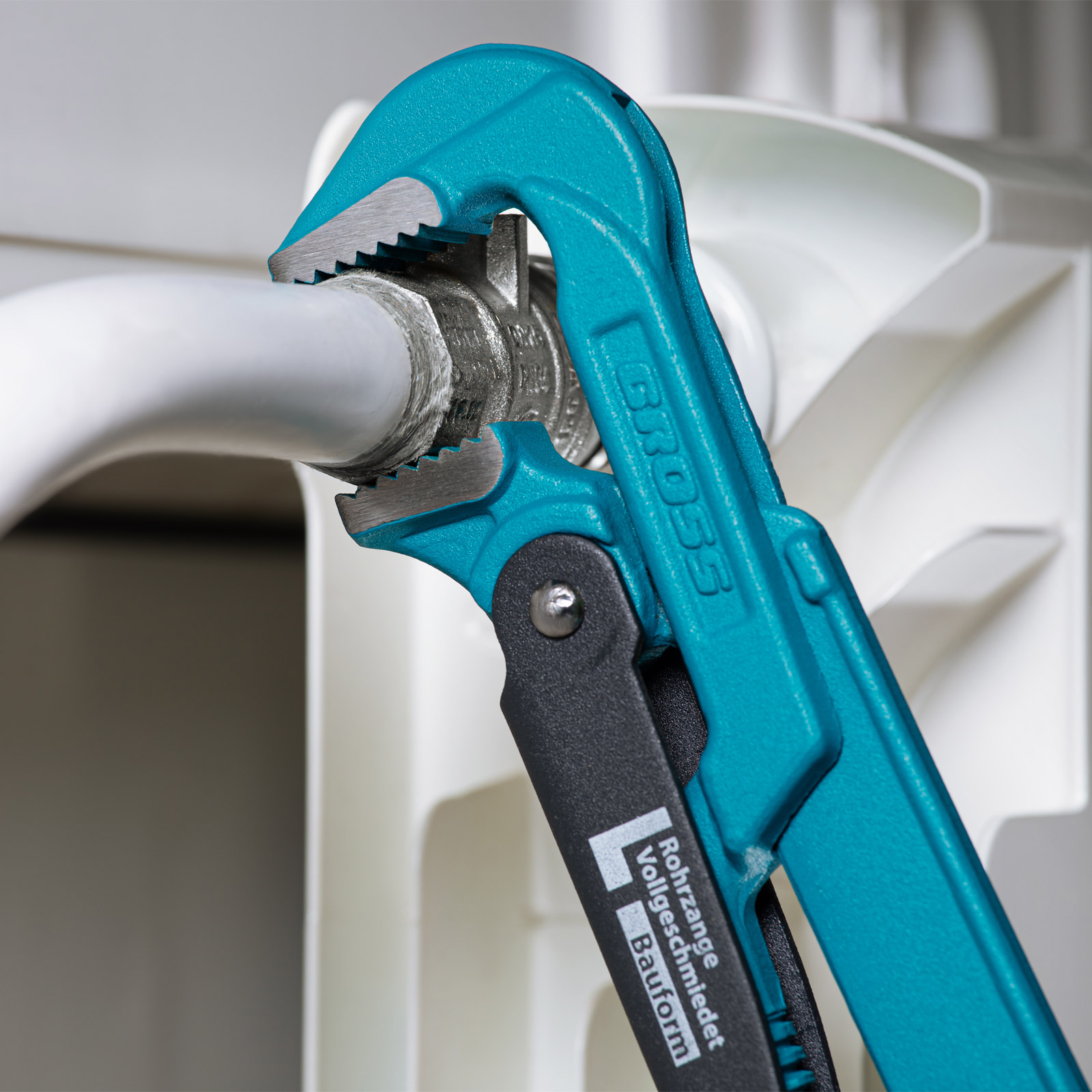 Ключ трубный рычажный 3/4, №0, цельнокованый, CrV, тип "L" Gross