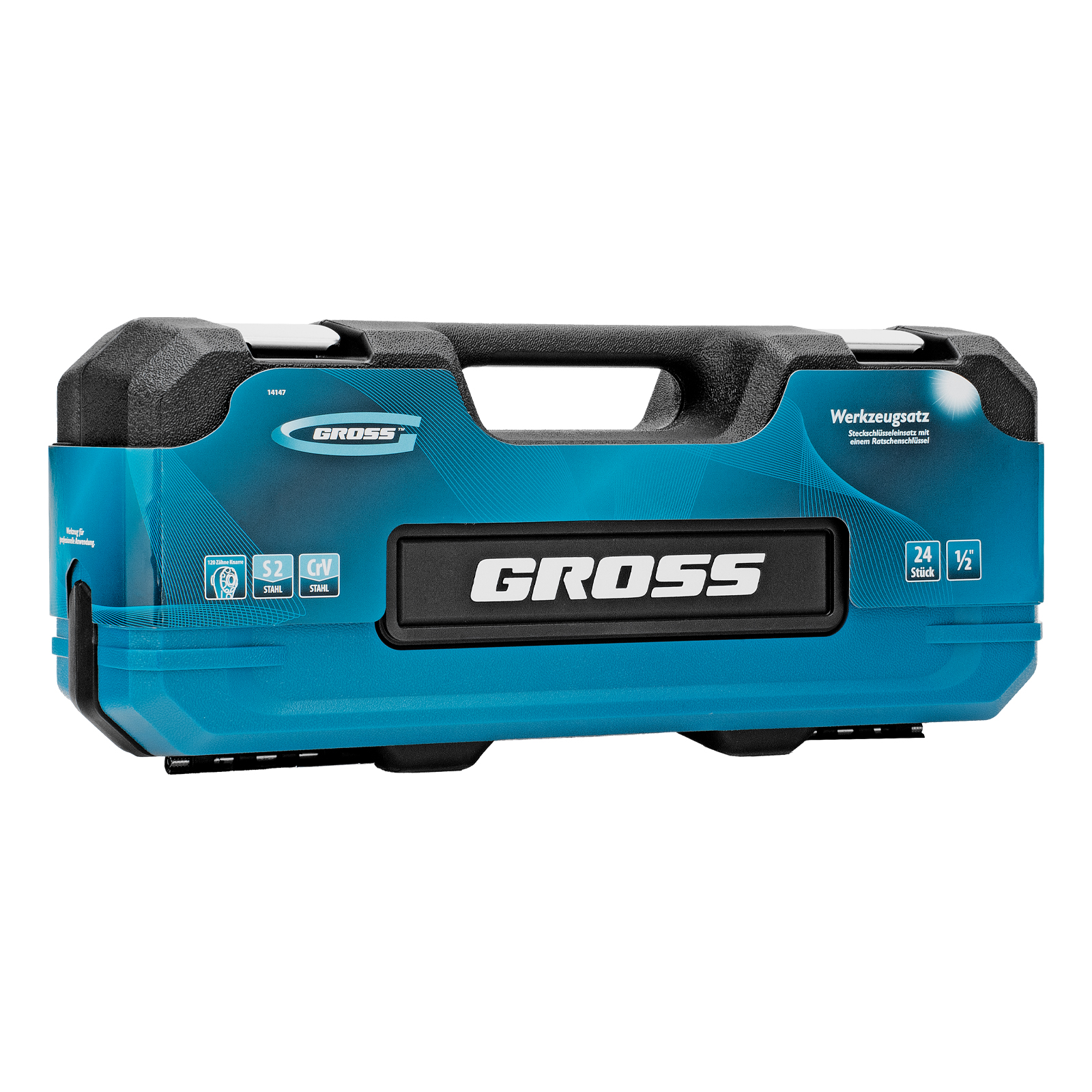 Набор инструментов, 1/2", CrV, 120 зубьев, 24 предмета Gross