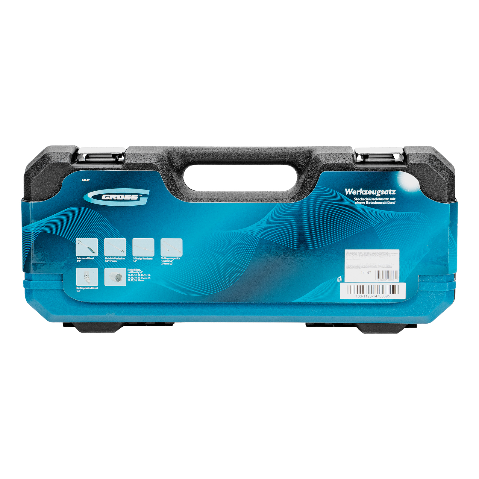 Набор инструментов, 1/2", CrV, 120 зубьев, 24 предмета Gross