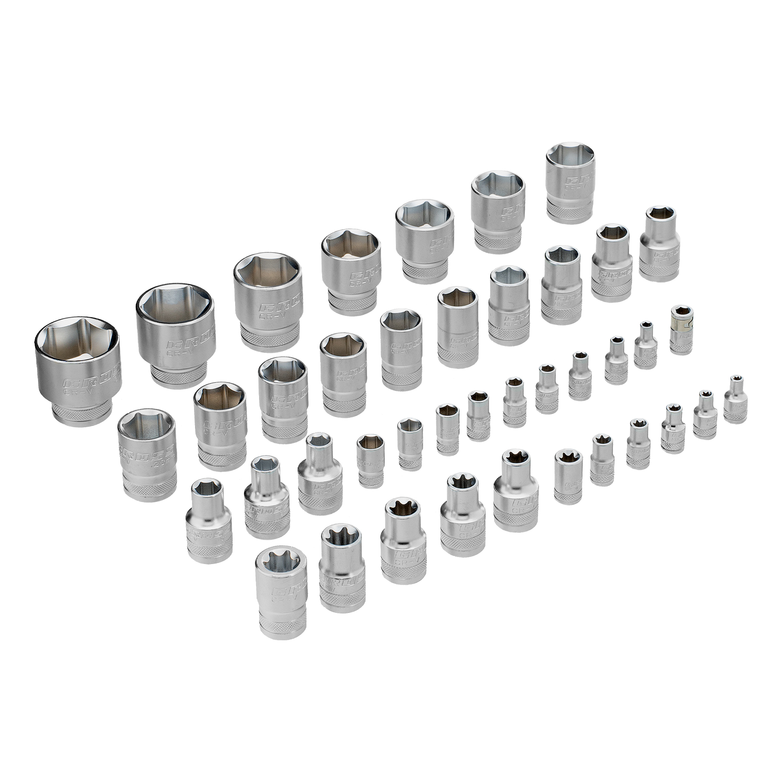 Набор инструментов, 1/4", 1/2", CrV, 120 зубьев, 101 предмет Gross