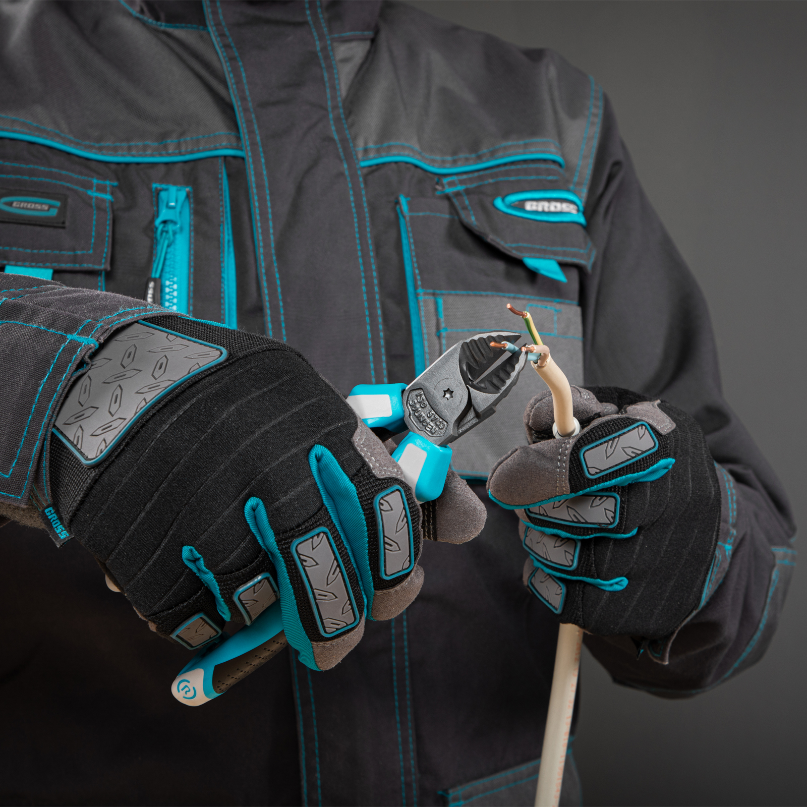 Бокорезы 160 мм, трехкомпонентные рукоятки Gross