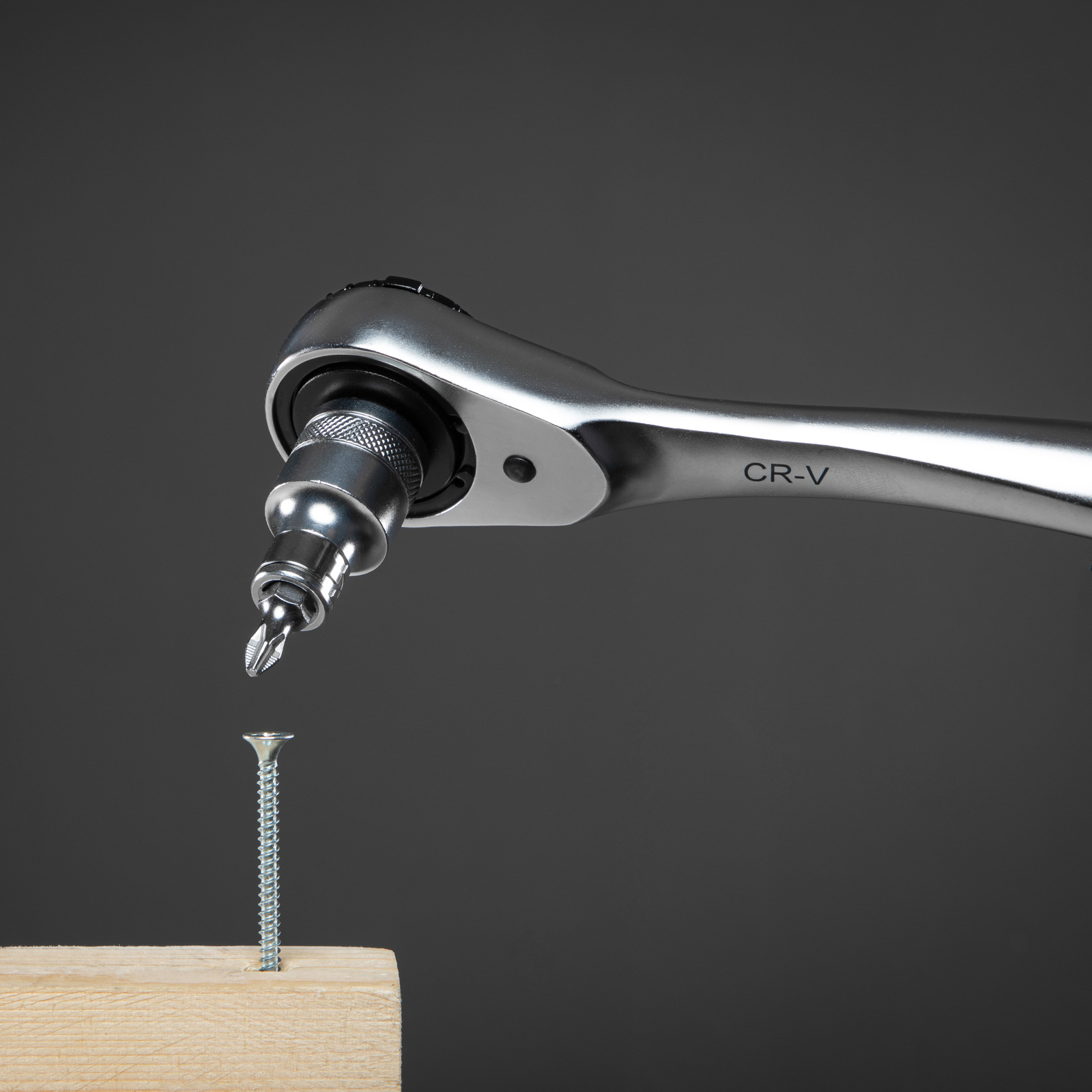 Набор торцевых головок, трещотка 120 зубьев, 1/2",3/8”, CrV, 36 предметов Gross