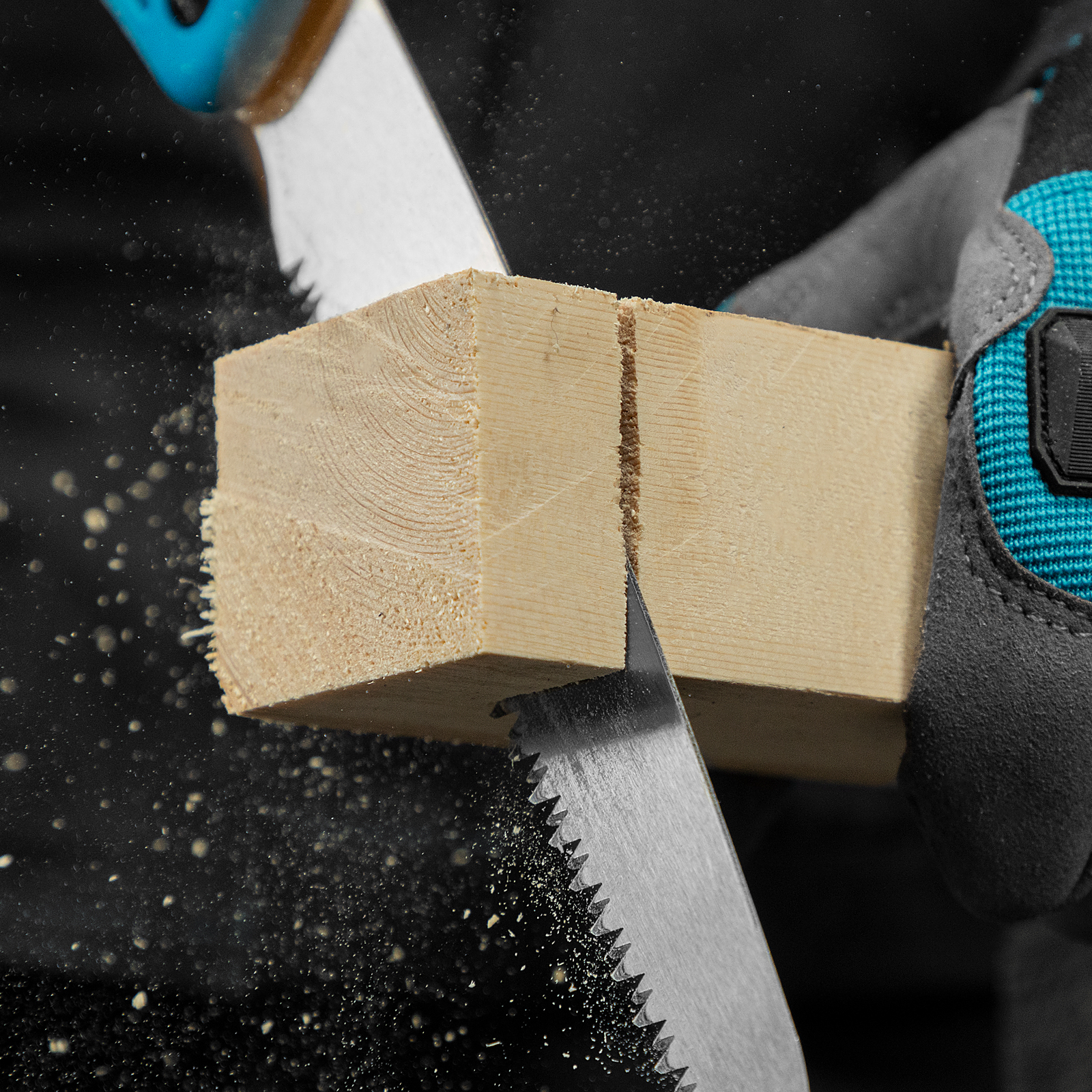 Пила по дереву Piranha, складная, для кемпинга и сада, 150 мм, 9-10 TPI, подкаленый зуб 3D, двухкомпонентная рукоятка Gross