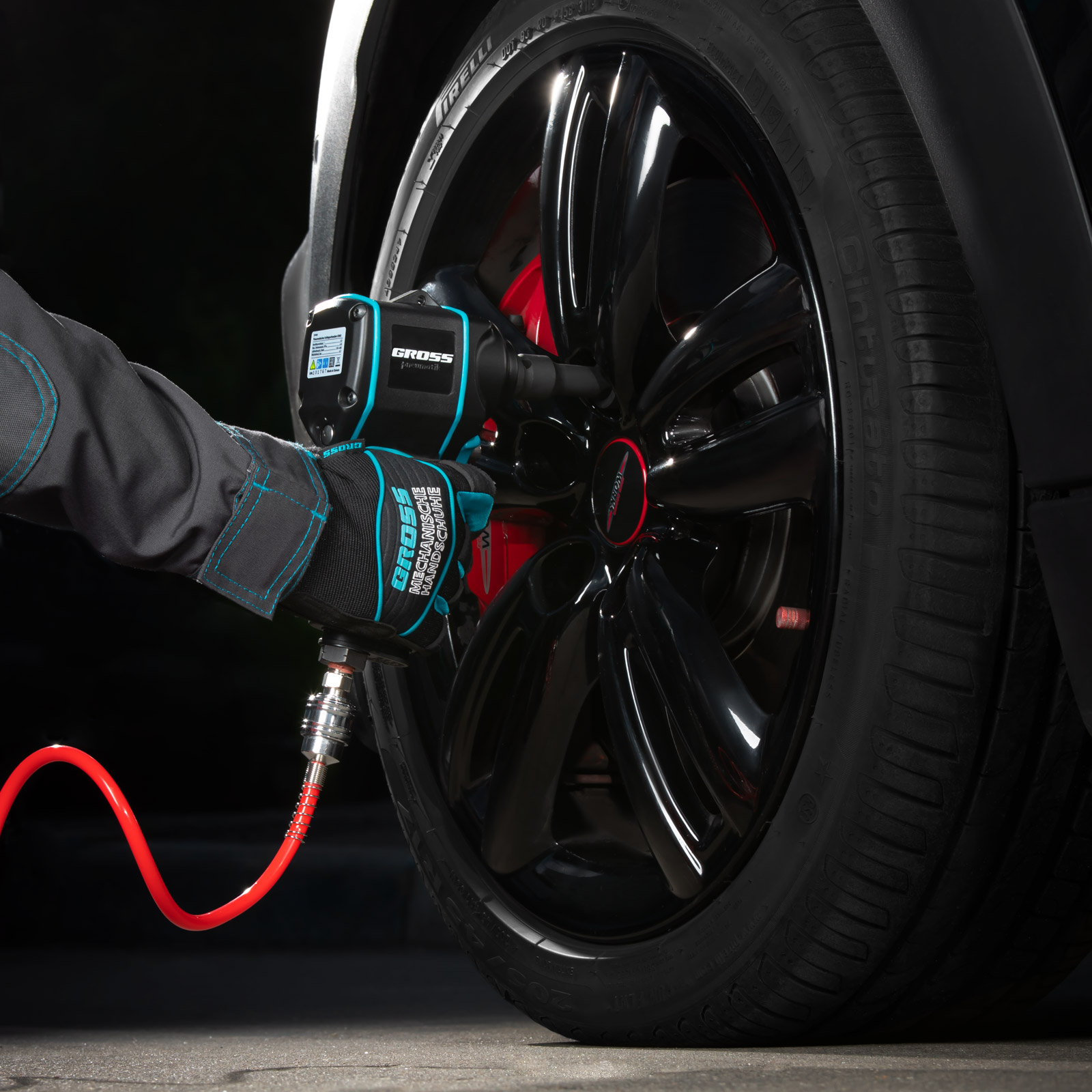 Гайковерт пневматический ударный G985, 1/2, Twin Hammer, 610 Нм, 9000 об/мин, композитный Gross