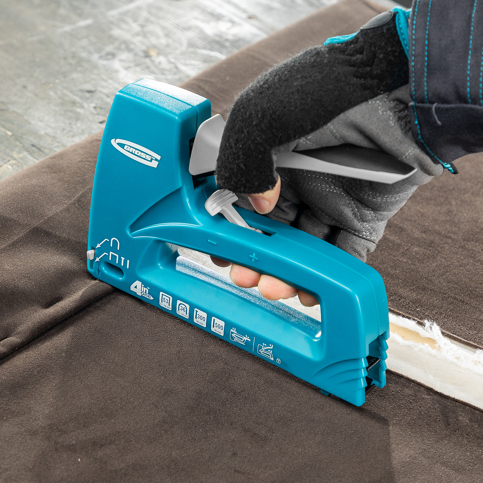 Скобы, 12 мм, для мебельного степлера, усиленные, тип 53, 1000 шт Gross