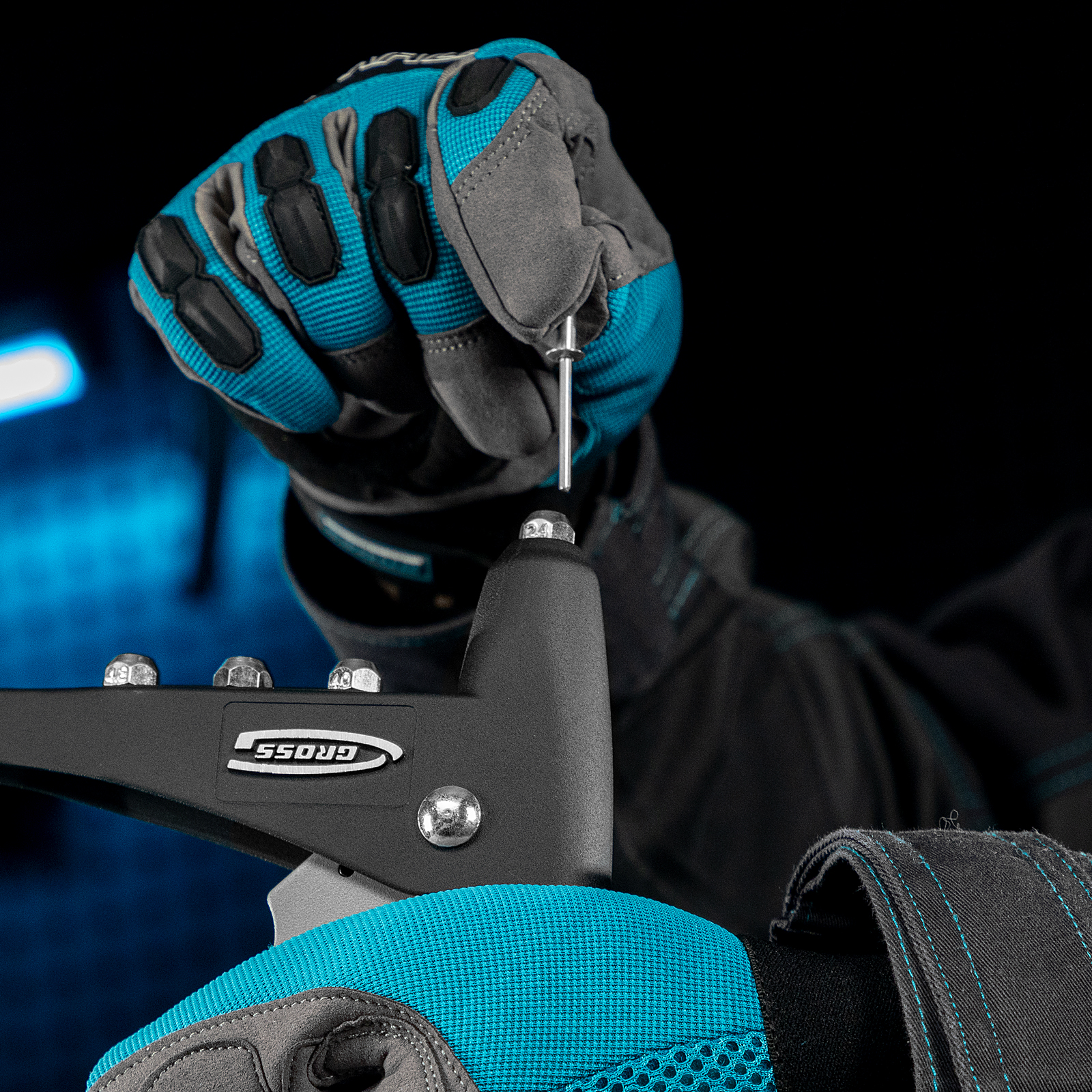 Заклепочник литой, заклепки 2.4-4.8 мм Gross