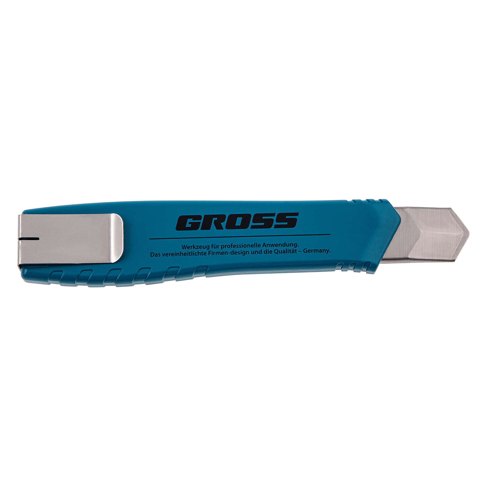 Нож, 160 мм, металлический корпус, выдвижное сегментное лезвие 18 мм (SK-5) металлическая направляющая, клипса для ремня Gross