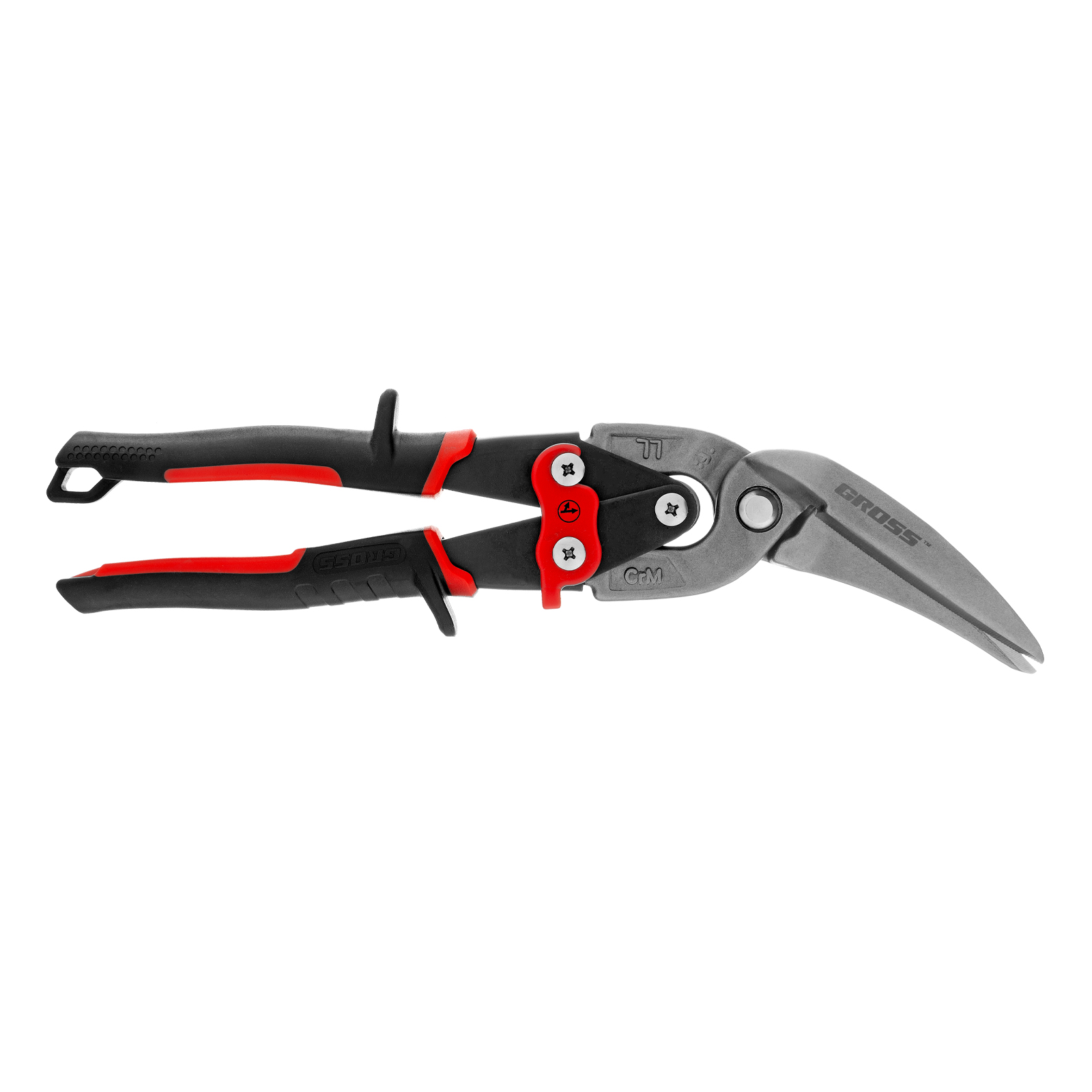 Ножницы по металлу "Piranha", 270 мм, прямой и левый проходной рез, сталь СrMo, двухкомпонентные рукоятки Gross