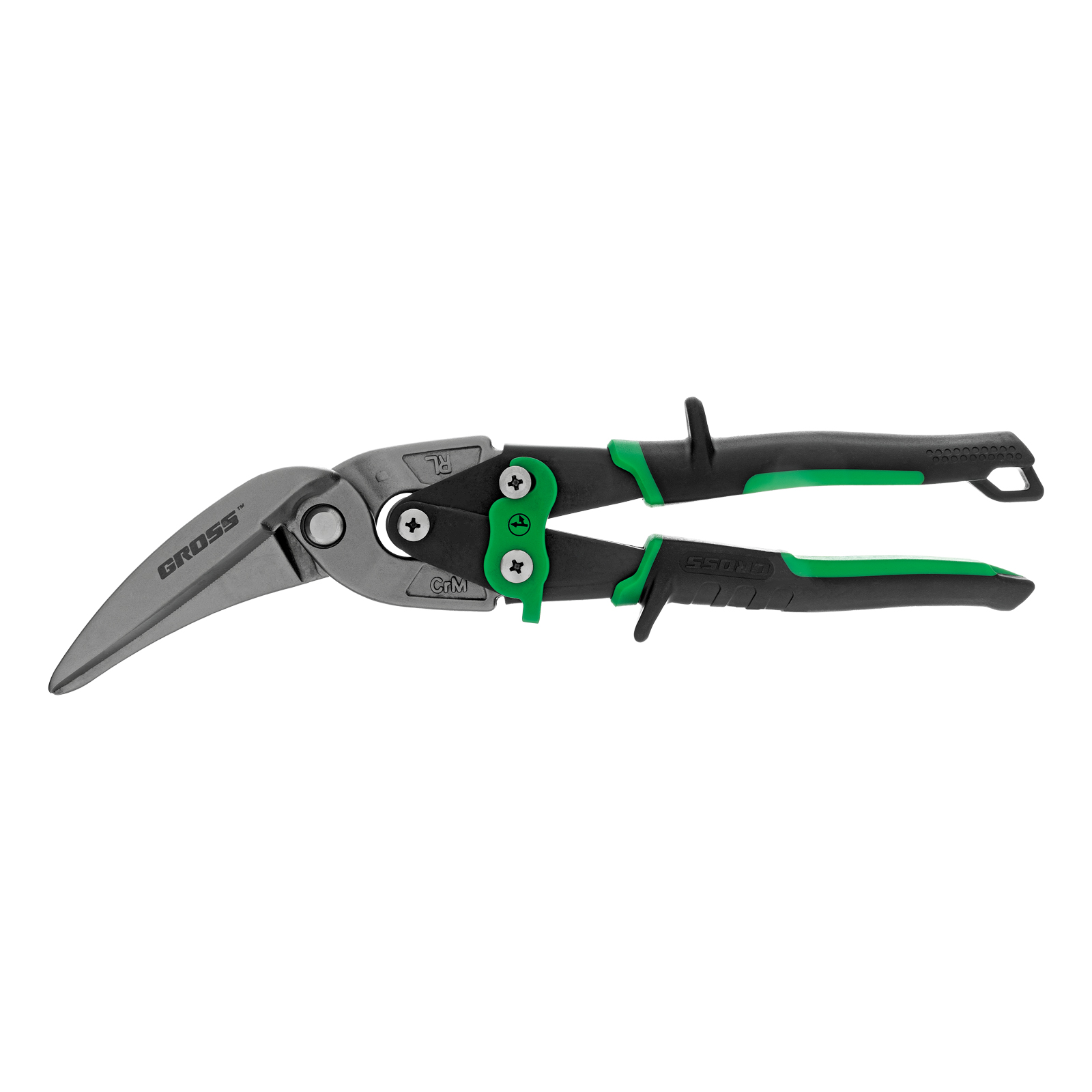 Ножницы по металлу "Piranha", 270 мм, прямой и правый проходной рез, сталь СrMo, двухкомпонентные рукоятки Gross