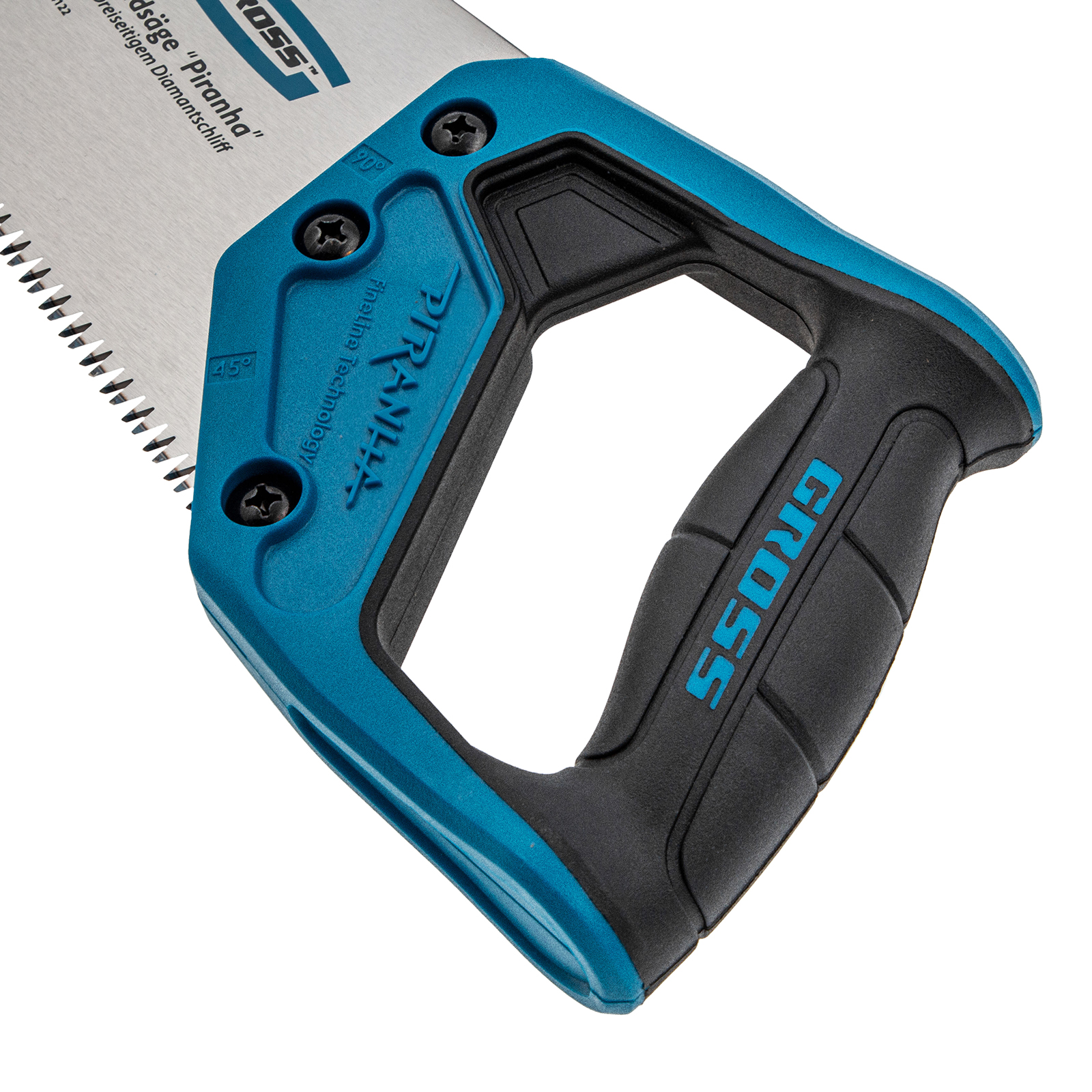 Ножовка по дереву "PIRANHA", 300 мм, 7 TPI, 3D-зуб, двухкомпонентная рукоятка Gross